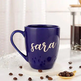 Personalized Blue Ceramic Mug (350 ml)